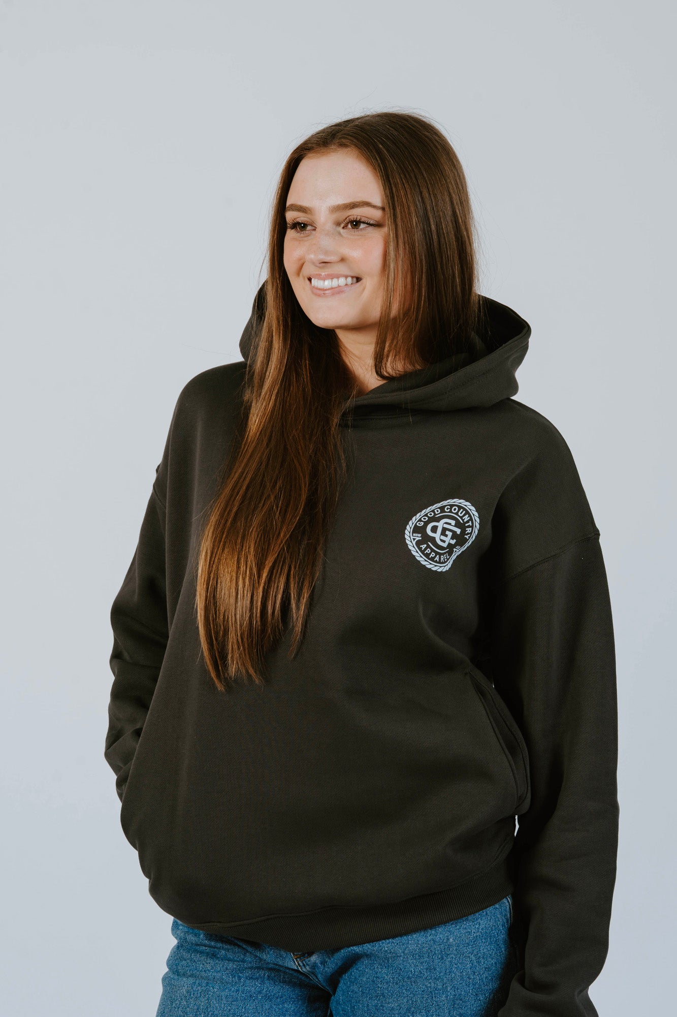 GC Original Hoodie Charcoal – Good Country Apparel
